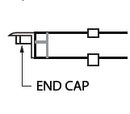 GM Lighting Solid end caps (2) for LED-CHL-45