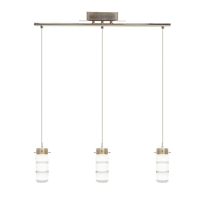 Westgate LCFB 3-lt LED Pendant with Straight Bar