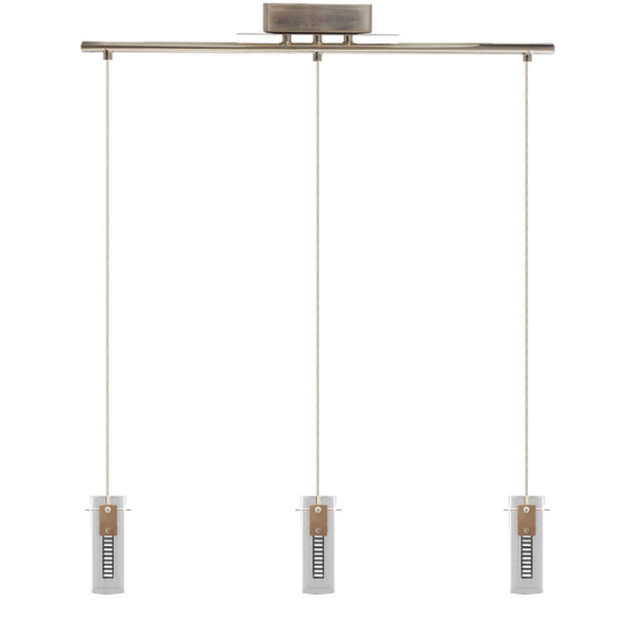 Westgate LCFH 3-lt LED Pendant with Straight Bar, CCT