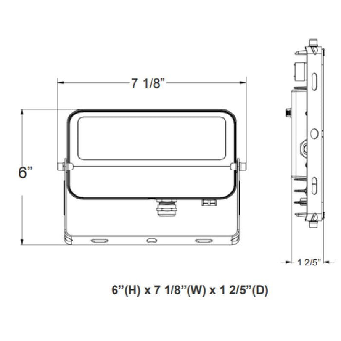 Westgate LFE 15W LED Flood Light with U Bracket, 5000K