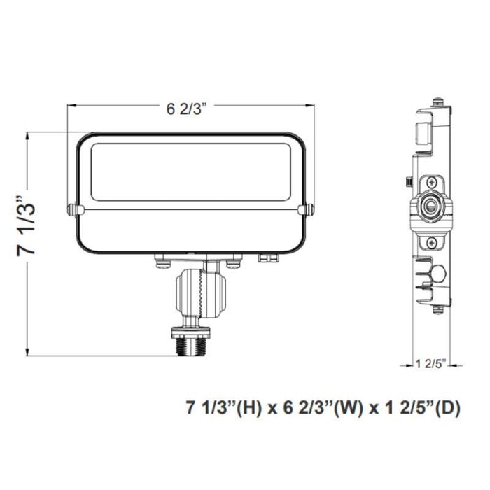 Westgate LFE 15W LED Flood Light with 1/2" Knuckle, 5000K