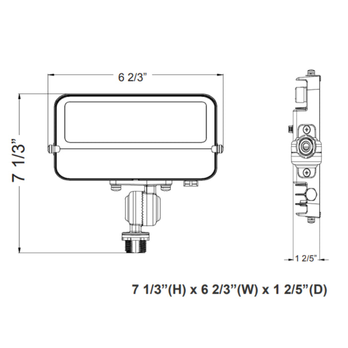 Westgate LFE 15W LED Flood Light with 1/2" Knuckle, CCT
