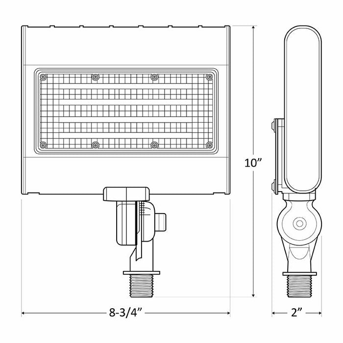Westgate LFX-MD 15W/20W/30W/50W LED Medium Flood Light with Knuckle, 4000K