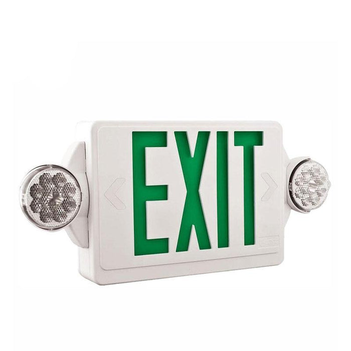 Lithonia Contractor Select LHQM Quantum LED Exit/Emergency Combo - Green Letters
