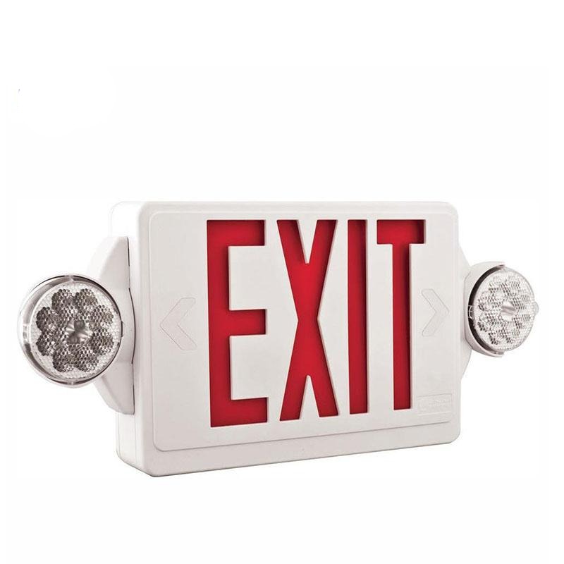 Lithonia Contractor Select LHQM Quantum LED Exit/Emergency Combo - Red Letters