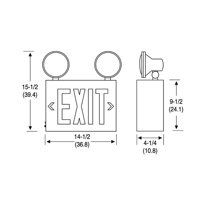 Lithonia LHXNY LED Exit/Emergency Combo, New York City Approved
