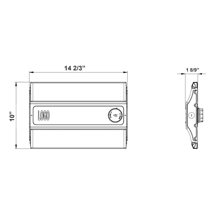 Westgate LLHC-80 150W LED Adjustable Compact Linear Highbay, Multi CCT & Power