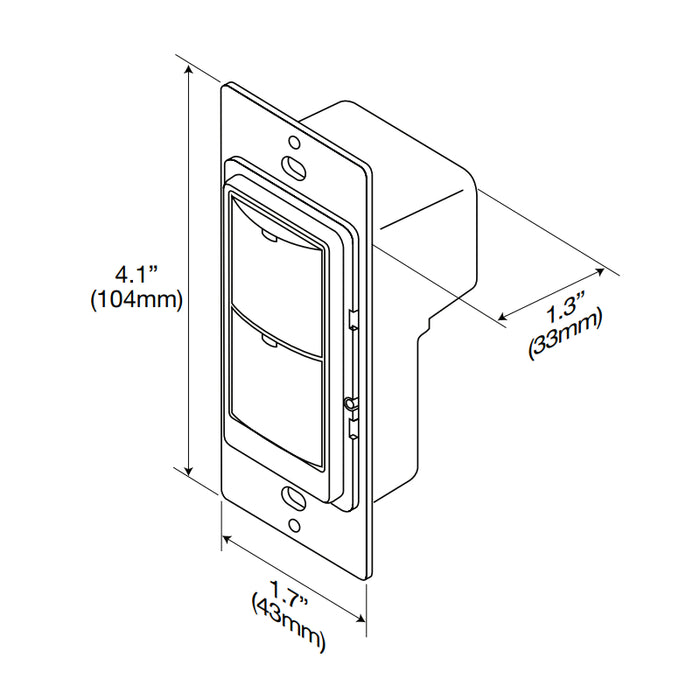 Wattstopper LMSW-108 Digital Switch, 8-button w/infrared