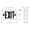 Sure-Lites LPX6 LED Exit Sign, AC Only, Single and Double Face