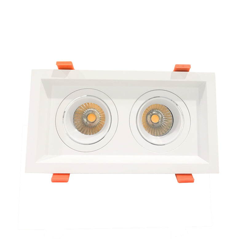 Westgate LRD 8" Architectural Winged Recessed Lights, Double Slot, 4000K