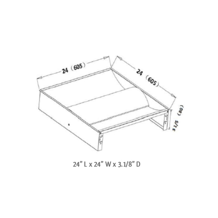 Westgate LTR 2x2 40W LED Center Basket Troffer Light with Perforated Basket, 3500K