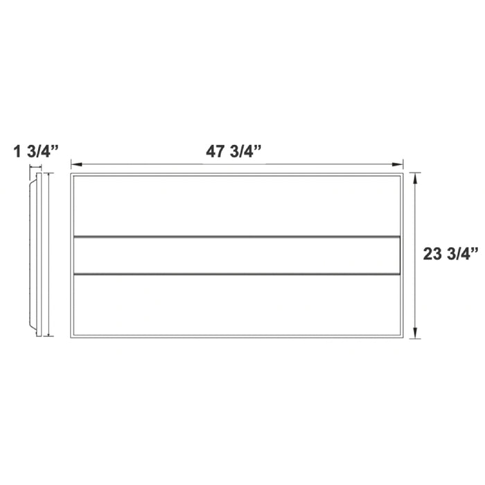Westgate LTRB 2X4 30W/40W/50W LED Backlit Panel Light, CCT