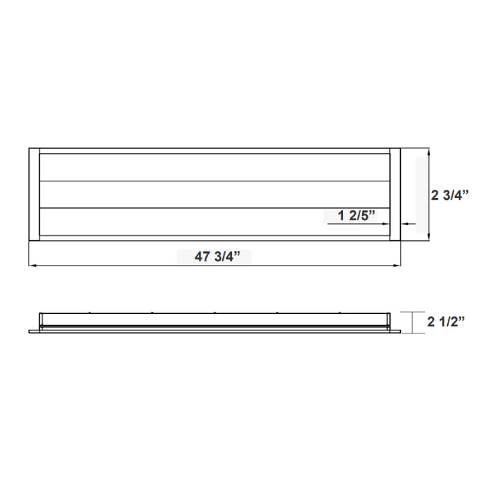 Westgate LTRS 1x4 25W/35W/36W/40W LED Adjustable Stack Troffer, CCT Selectable - Pack of 4