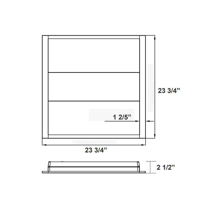 Westgate LTRS 2x2 25W/35W/36W/40W LED Adjustable Stack Troffer, CCT Selectable - Pack of 6