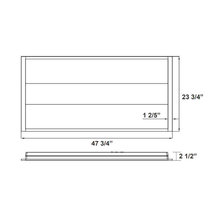 Westgate LTRS 2x4 30W/40W/45W/50W LED Adjustable Stack Troffer, CCT Selectable - Pack of 6