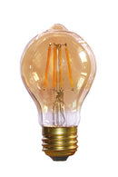 Candex M850212 4W AT19 Amber LED Filament Bulb, E26 Base, 2200K