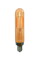 Candex M850218 2W T6 Amber LED Filament Bulb, E12 Base, 2200K - 10-Pack