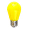 Candex M850236 1W S14 Yellow LED Bulb, E26 Base, 10-Pack