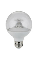Candex M850251 5W G25 Clear LED Bulb, E26 Base, 3000K, Dimmable