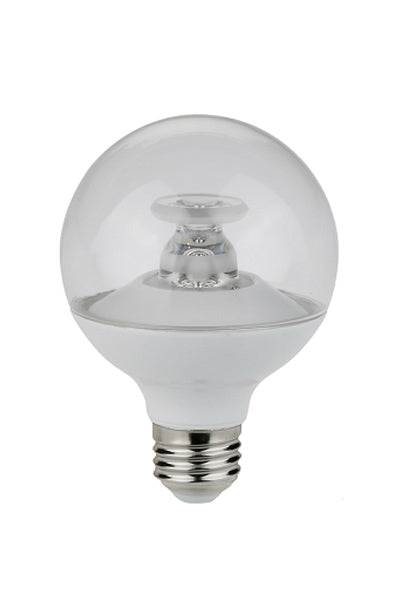 Candex M850251 5W G25 Clear LED Bulb, E26 Base, 3000K, Dimmable