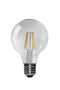 Candex M850280 4W G25 LED Filament Bulb, E26 Base, 2700K, Dimmable JA8 - 10-Pack