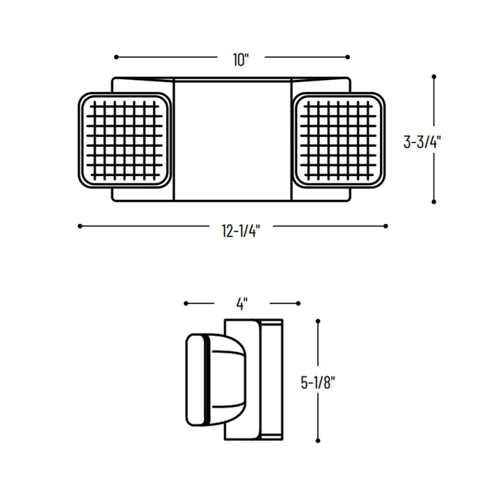 Nora NE-700LED Dual Head LED Emergency Light with Remote Capability