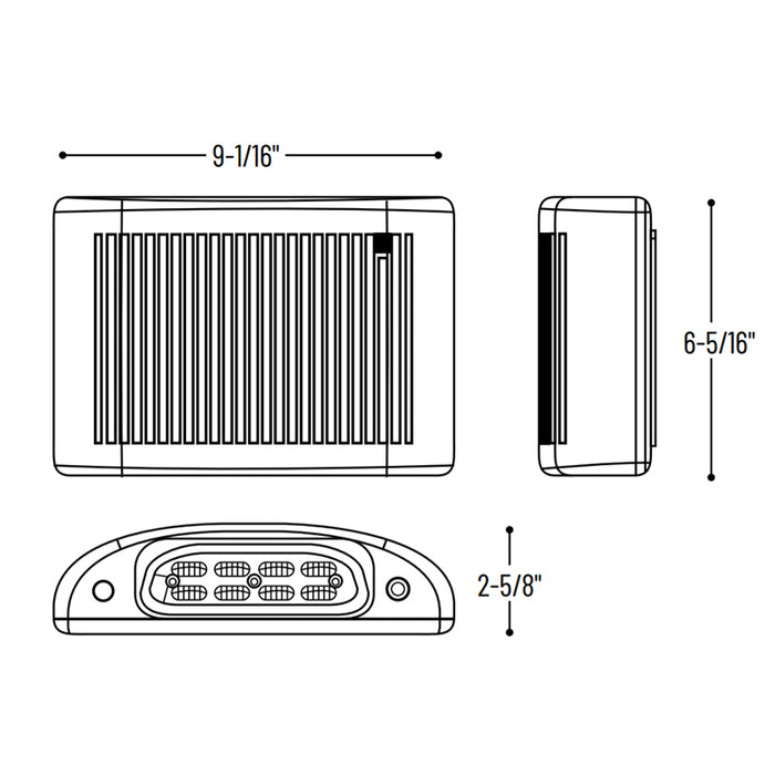 Nora NE-902LED Outdoor Slim LED Emergency Light with Photosensor