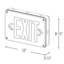 Nora NX-617-LED/G Wet Location LED Exit Sign with Battery Backup and Self Diagnostics - Green Letters