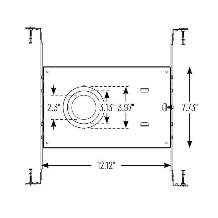 Nora NF-R124 Universal New Construction Frame-In for Iolite Canless & 4" M-Wave