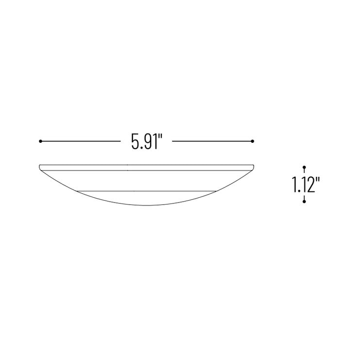 Nora NLOPAC-R4509T24 4" AC Opal LED Surface Mount, 2700K
