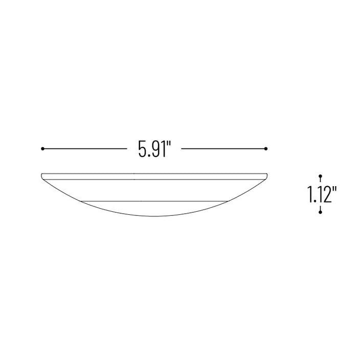Nora NLOPAC-R4509T24 4" AC Opal LED Surface Mount, 4000K