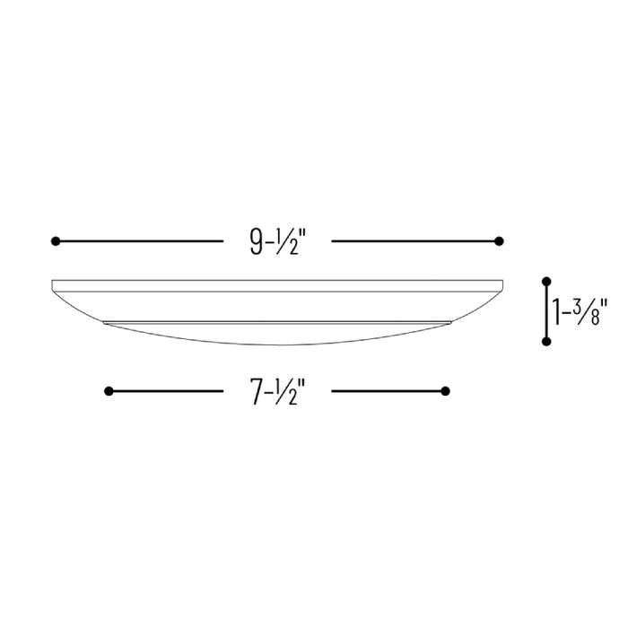 Nora NLOPAC-R8T24 8" AC Opal LED Surface Mount