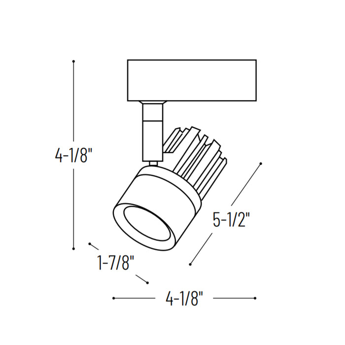 Nora NTE-850 Aiden 10W LED Track Head, 4000K