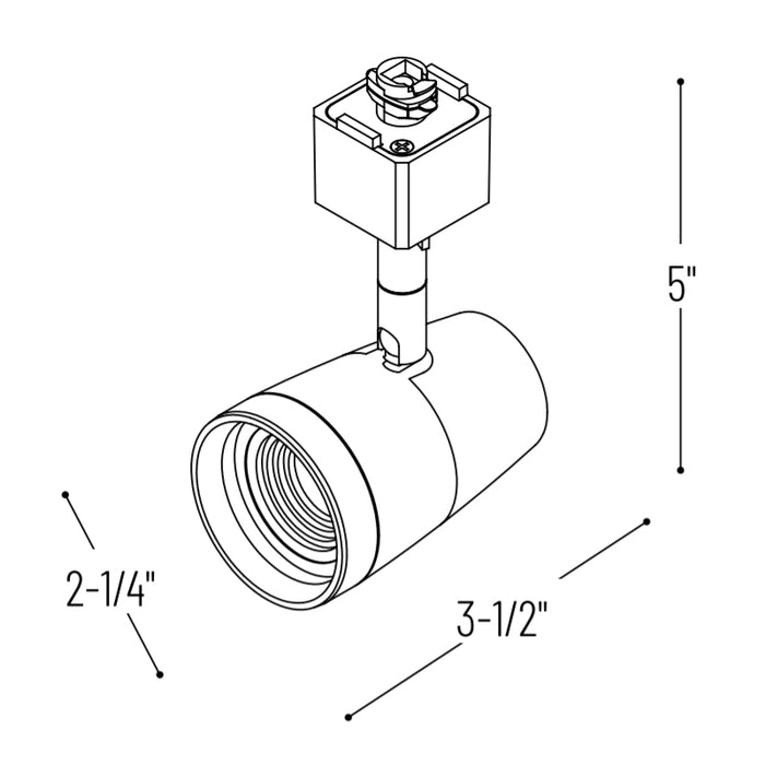 Nora NTE-870 MAC 10W LED Track Head, 2700K