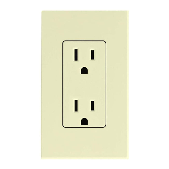 Lutron NTR-15-TR Nova T 15A Tamper Resistant Receptacle