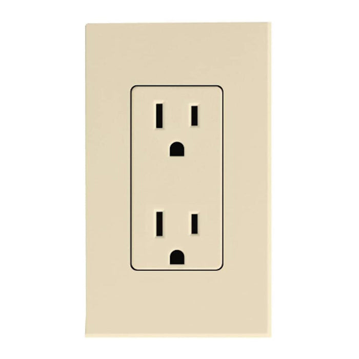 Lutron NTR-15-TR Nova T 15A Tamper Resistant Receptacle