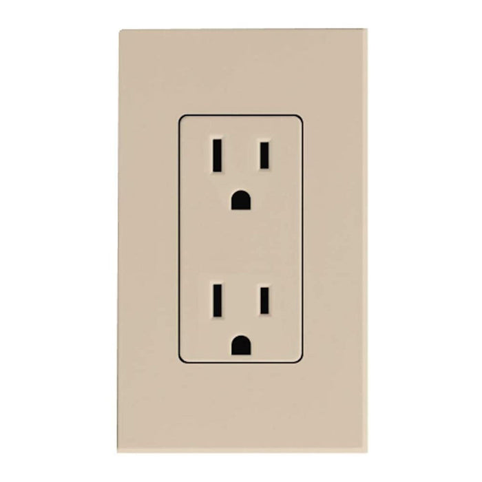 Lutron NTR-15-TR Nova T 15A Tamper Resistant Receptacle