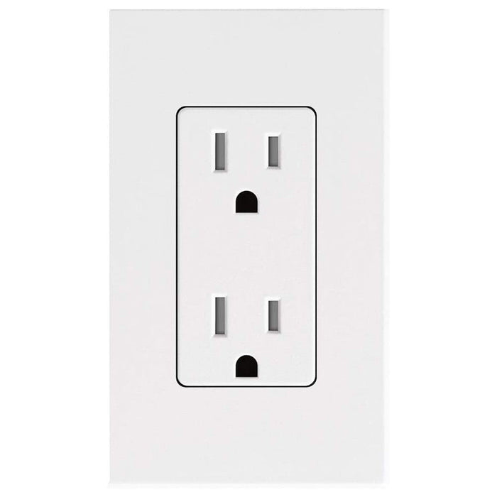 Lutron NTR-15-TR Nova T 15A Tamper Resistant Receptacle