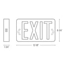Nora NX-503-LED/G Thermoplastic LED Exit Sign, AC only - Single Face, Green Letters