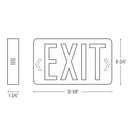 Nora NX-504-LED/R Thermoplastic LED Exit Sign, 2-Circuit - Single Face, Red Letters