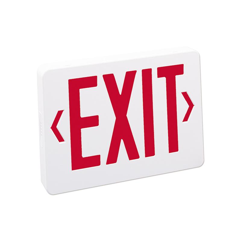 Nora NX-504-LED/R Thermoplastic LED Exit Sign, 2-Circuit - Single Face, Red Letters