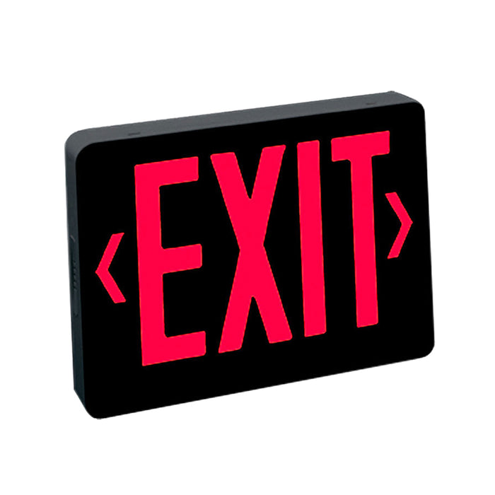 Nora NX-503-LED/R Thermoplastic LED Exit Sign, AC only - Single Face, Red Letters