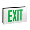 Nora NX-505-LED/G Die-Cast Aluminum LED Exit Sign, AC only - Single Face, Green Letters