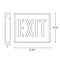 Nora NX-550-LED Steel Body NYC Approved Exit Sign - Red Letters