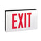 Nora NX-606-LED/R Die-Cast Aluminum LED Exit Sign, Battery Backup - Single Face, Red Letters