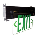 Nora NX-813-LEDG Recessed Adjustable LED Edge-Lit Exit Sign, AC Only - Single Face, Green Letters