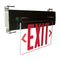Nora NX-813-LEDR Recessed Adjustable LED Edge-Lit Exit Sign, AC Only - Single Face, Red Letters