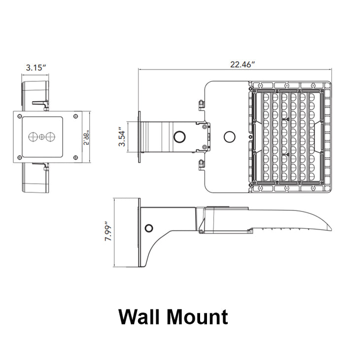 Elite OAL-202LED-26000 200W LED Medium Area Light
