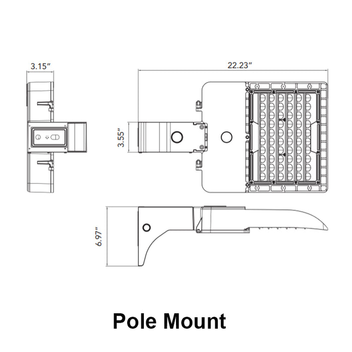 Elite OAL-201-ACC-PM Pole Mount Accessory for OAL-201-LED