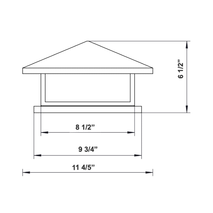 Westgate PML-M 15W LED Pier-Mount Light, CCT Selectable